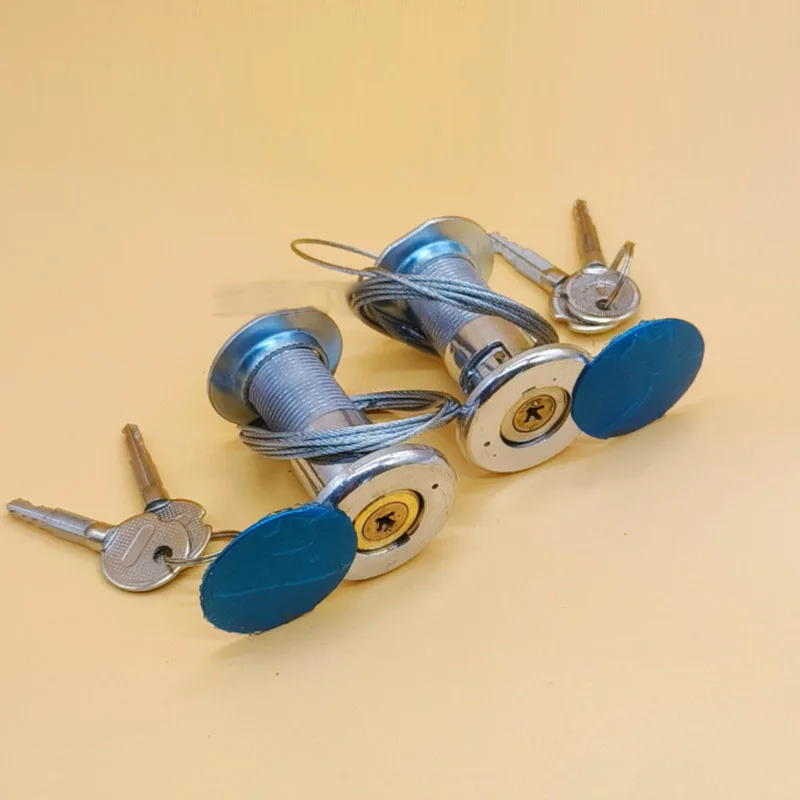 2PCS Flip Over Garage Door Emergency Lock Manual Door Core Pulling Rope Lock Automatic Door Large Copper Core Emergency Lock