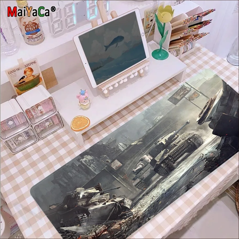 World of Tank Mousepad New Rubber Mouse Durable Desktop Mousepad Size for Game Keyboard Pad for Gamer