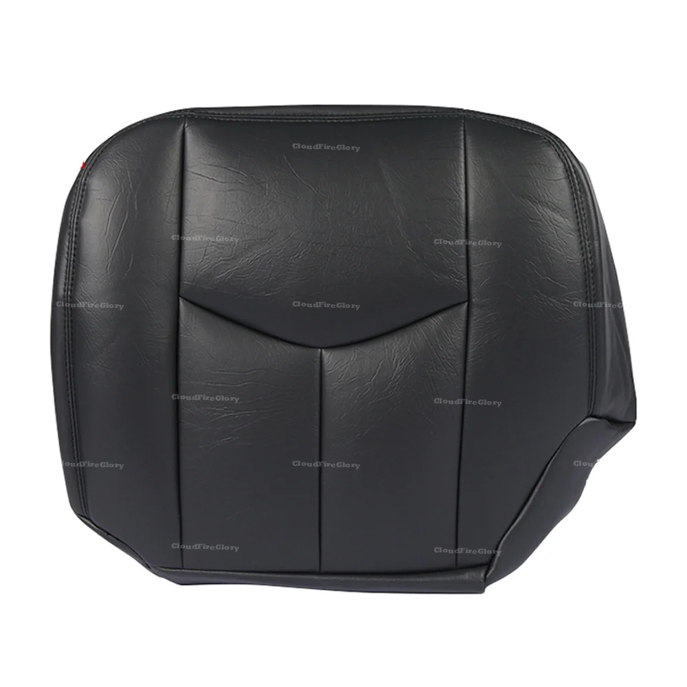 Left Driver Bottom Seat Cover Dark Gray/692 Synthetic Leather Front For Chevrolet Avalanche 2003 2004 2005 2006 2007