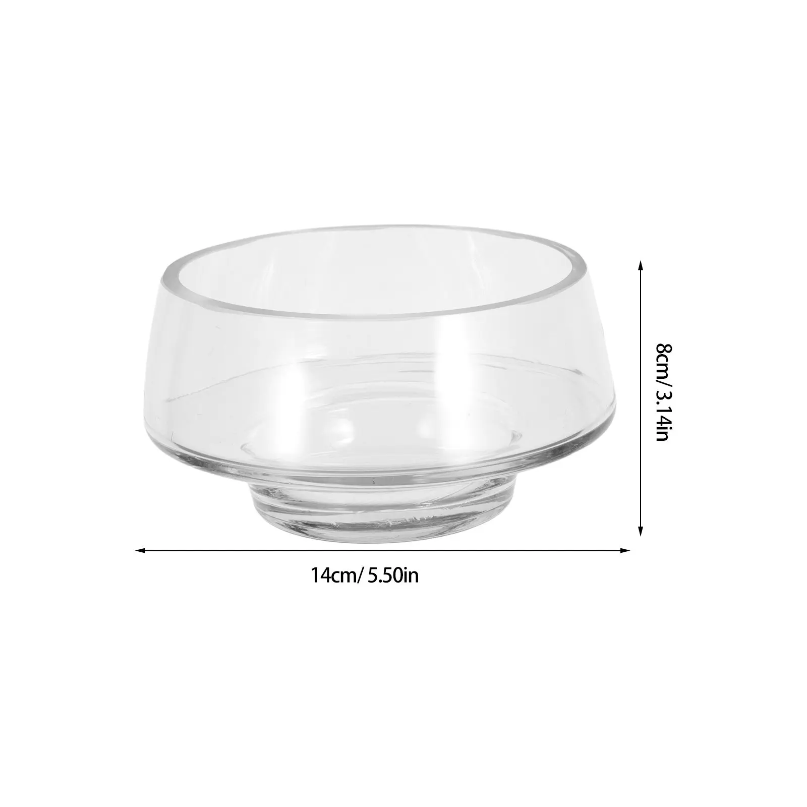 Moss Vase Glass Ecological Bottle Wide Opening Micro Landscape Terrarium Holder for Succulent Desktop Glass Planter Indoor