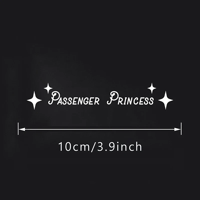1PC Auto Interior Accessories Creative Passenger Princess Mirror Car Decal Cute Car Vinyl Funny Art Sticker Decals Decoration