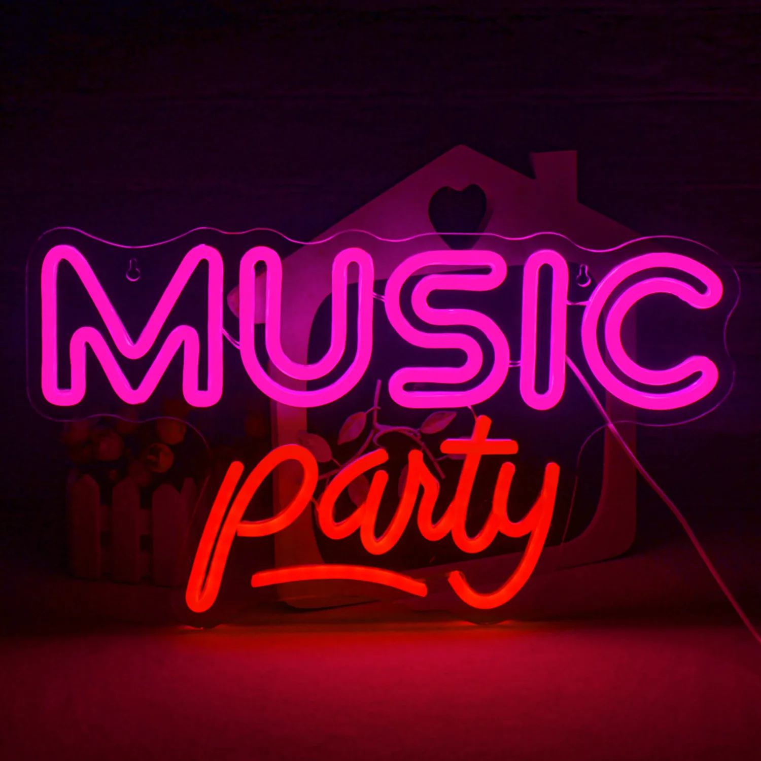 

Music Party Customized Neon Sign Aesthetic Shop Home BAR Art Anniversar couple room cave aesthetics room wall decoration Light