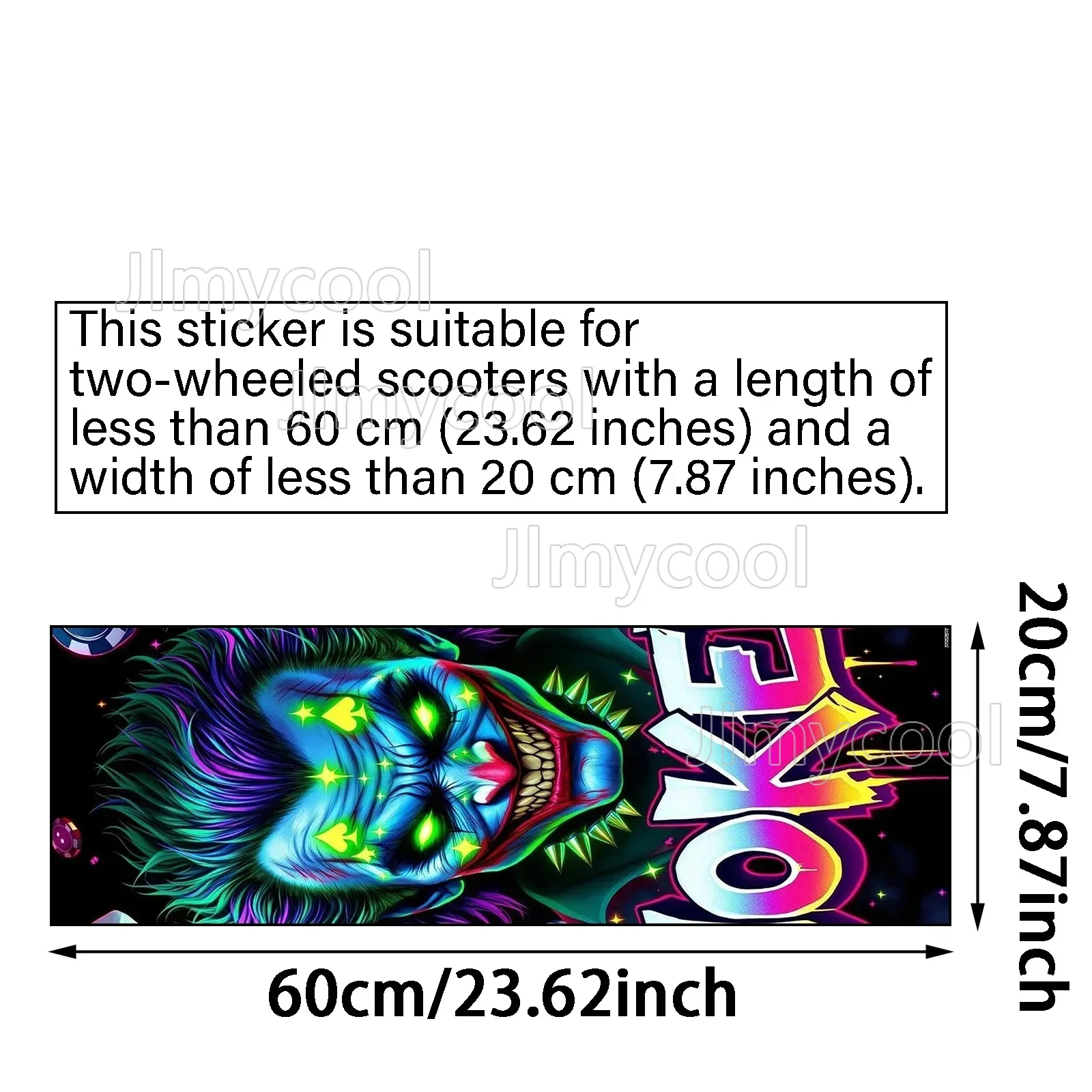Anime Colourful Skateboard Sticker - Cool DIY for Electric Portable Folding Heavy-Duty Commuter City Bikes