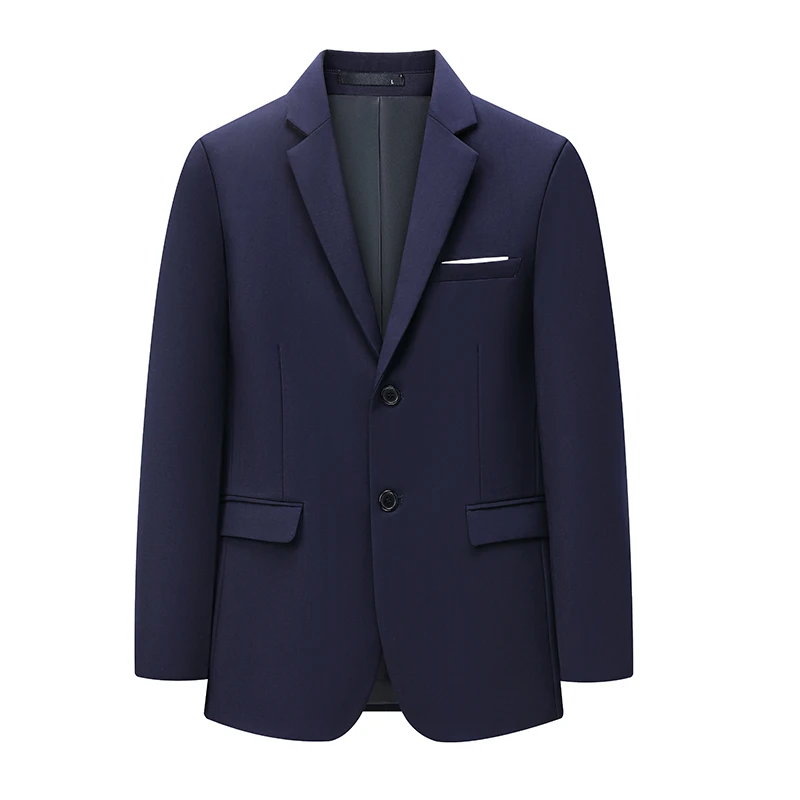 

2026 Top Jacket Suit Men's Slim Korean Version Business Dress Solid Color Professional Casual Suit Groom Wedding Dress