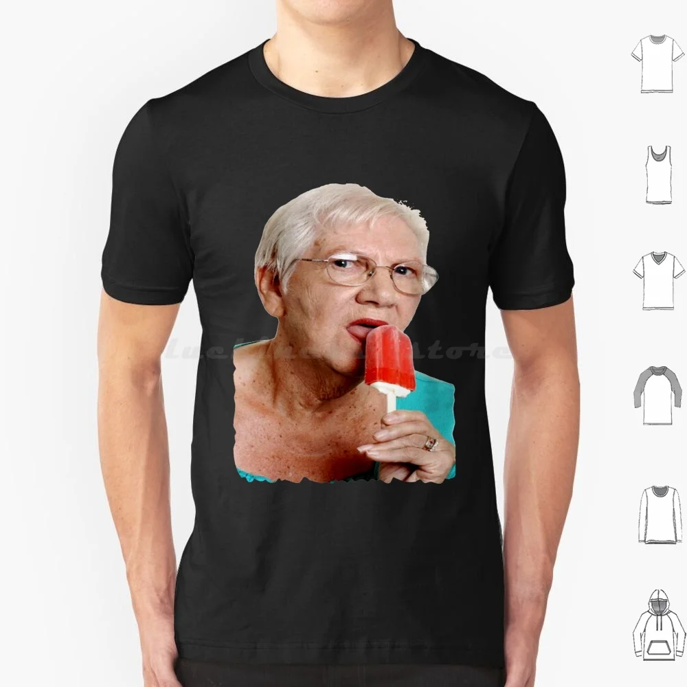 Grandma Granny Ice Cream T Shirt 6xl Cotton Cool Tee Funny Granny Grandma Birthday Grandmother Mens Womens Joke Offensive Rude