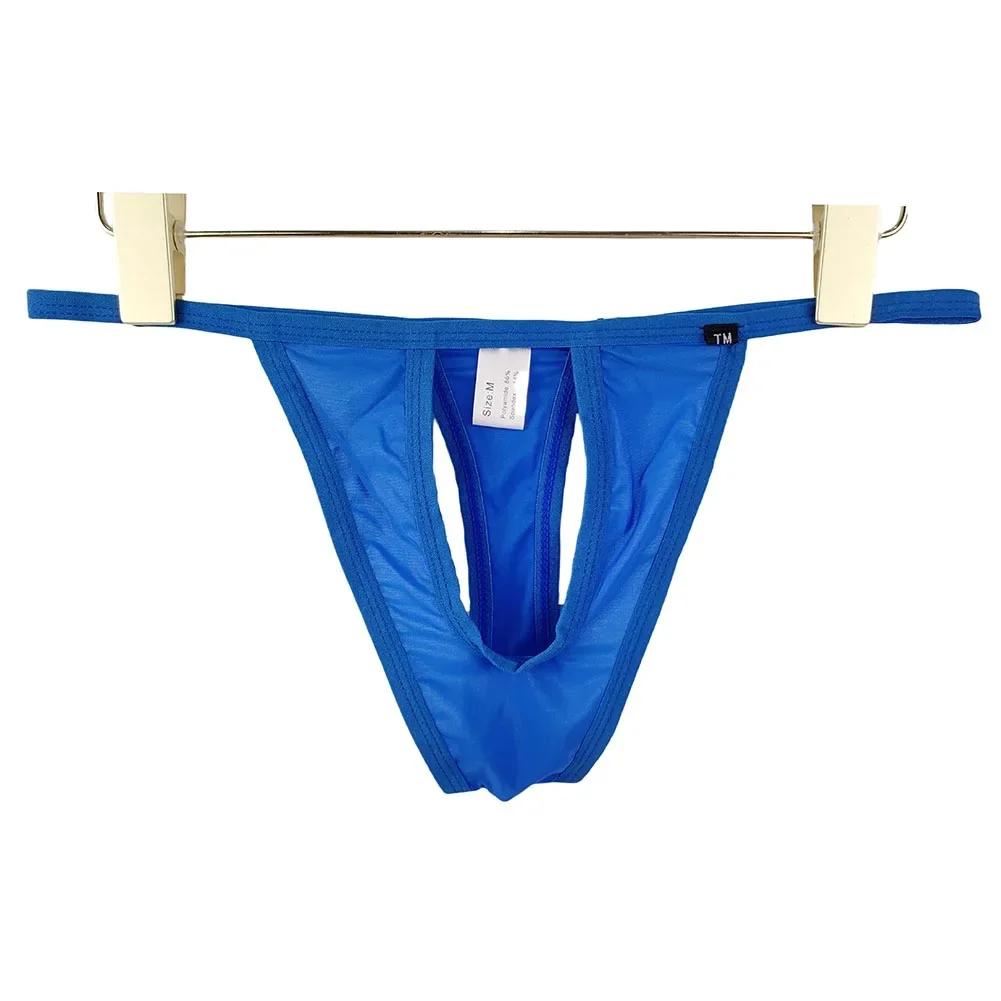 

Adult Breathable G-String White Ice Silk Underwear All Season Wear Bikini Cut Comfortable Fit Hollow Out Design