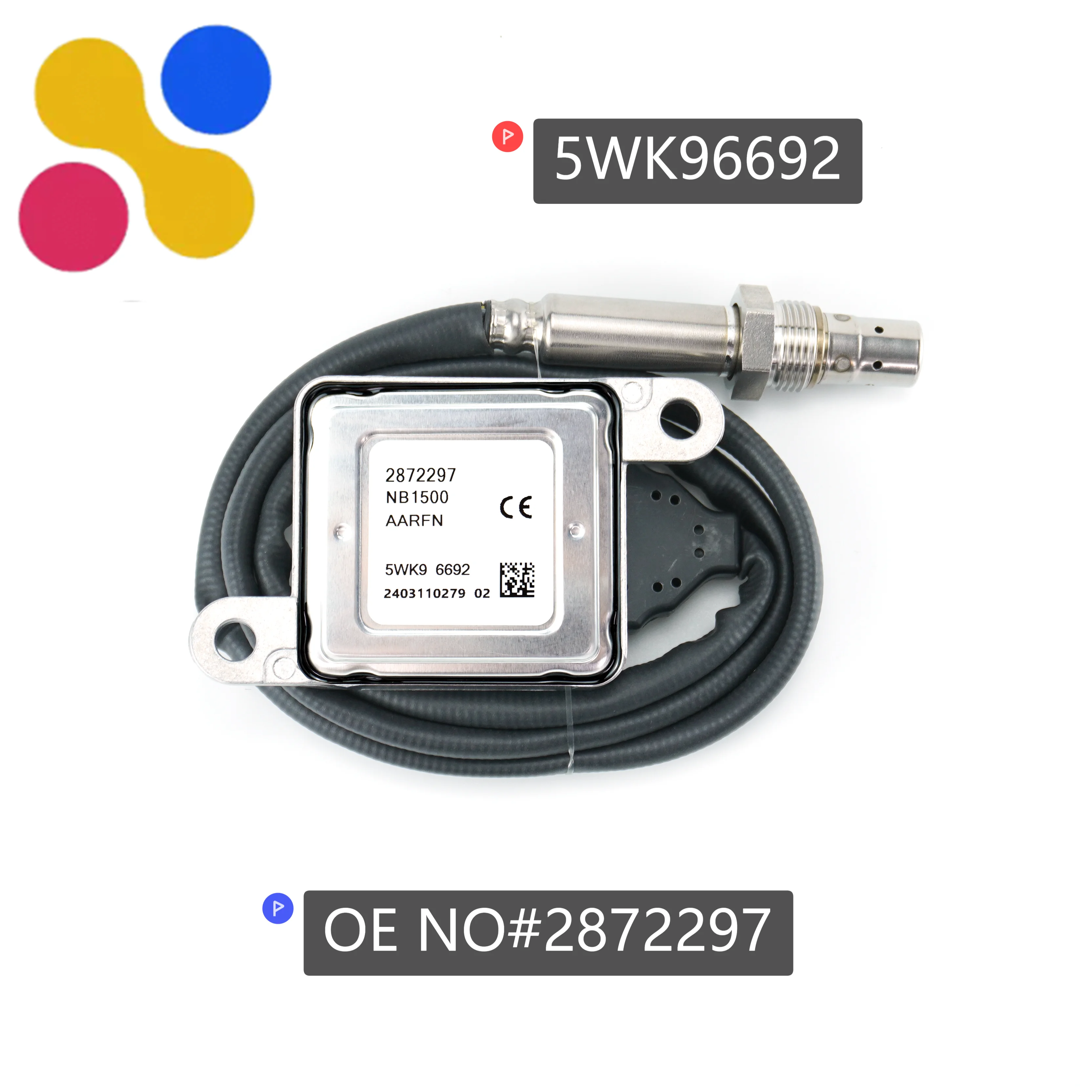 

5WK96692 2872297 NOx Sensor High Quality Nitrogen Oxygen Sensor for CUMMINS Auto Sensor Truck Parts 5WK9 6692 2872297