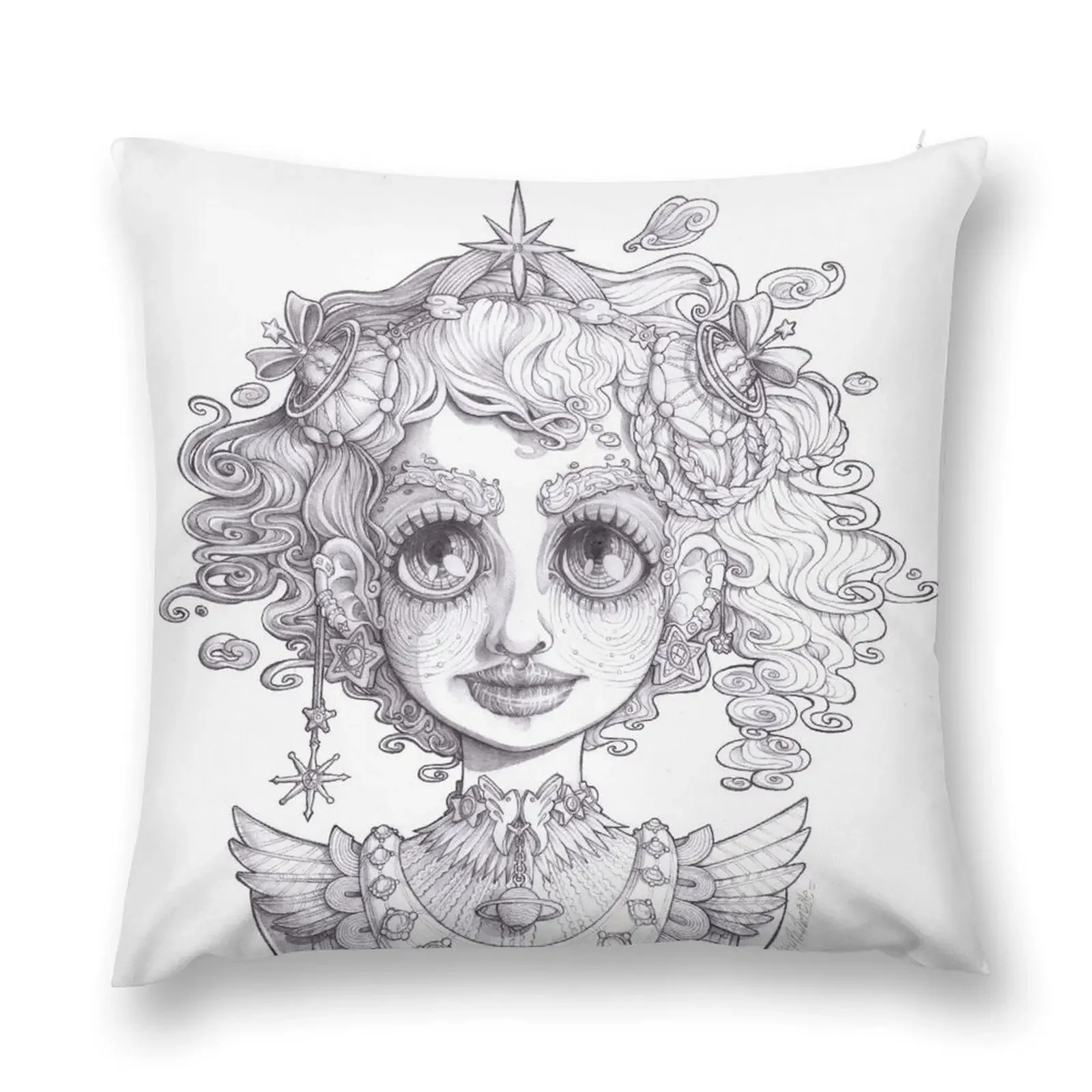 

Sky Princess Throw Pillow Cushion Cover Cushions Pillow Covers Decorative pillow