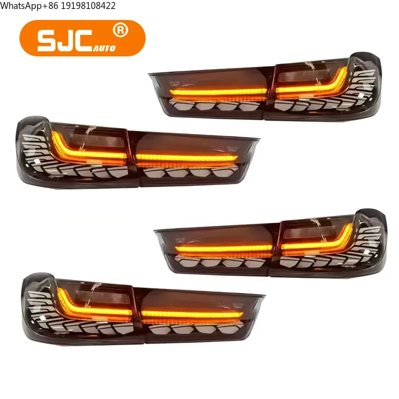 

Задние фонари SJC Auto в стиле GTS для BMW 3 серии G20 G28 2018-2022, прозрачные, новые, улучшенные, для моделей 320i 325i 330i