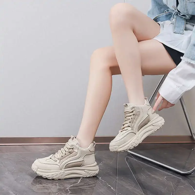 الهيب هوب الجلود الطبيعية عالية قمم أحذية رياضية الأحذية النسائية حجم 46 الأزرق المرأة أحذية رياضية نمط جديد شخصية Krasofka الحياة #2