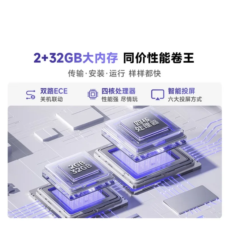 تلفزيون 55 بوصة R55 2025، كفاءة طاقة من الدرجة الأولى 144 هرتز فرشاة عالية 2 + 32 جيجا لعبة تلفاز LCD 55V1KD-R