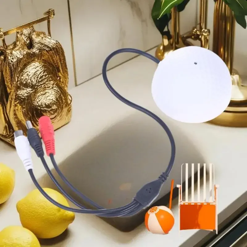 Telecamera IP monopezzo per sorveglianza CCTV, preamplificatore integrato, microfono per acquisizione audio e monitoraggio audio vocale cablato