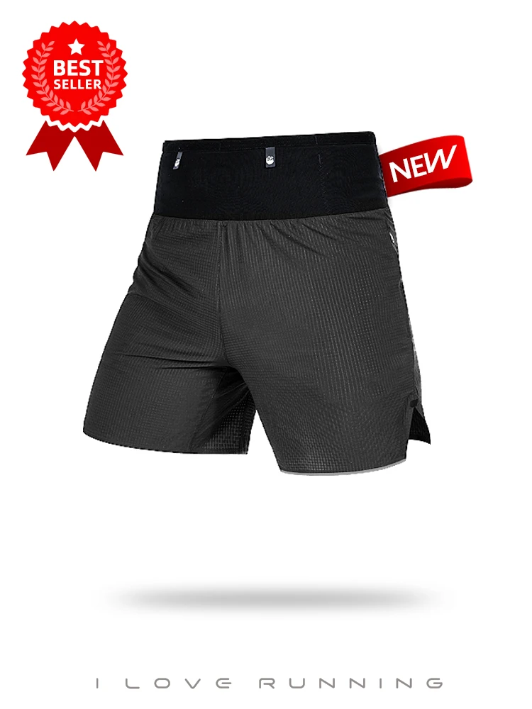 

ILoveRunning New Men's Running orts Waist Bag Multi-ket Trail Running orts High Waist Nylon Moisture ng Running P...