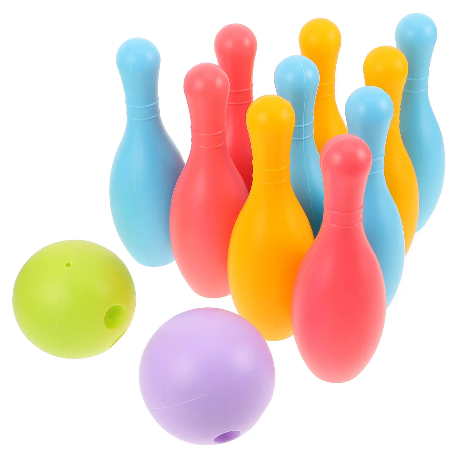 

2Sets Kids Bowling Set Mini Tabletop Game for Children Toddler Indoor Outdoor Fun Skill Development Birthday Party Entertainment