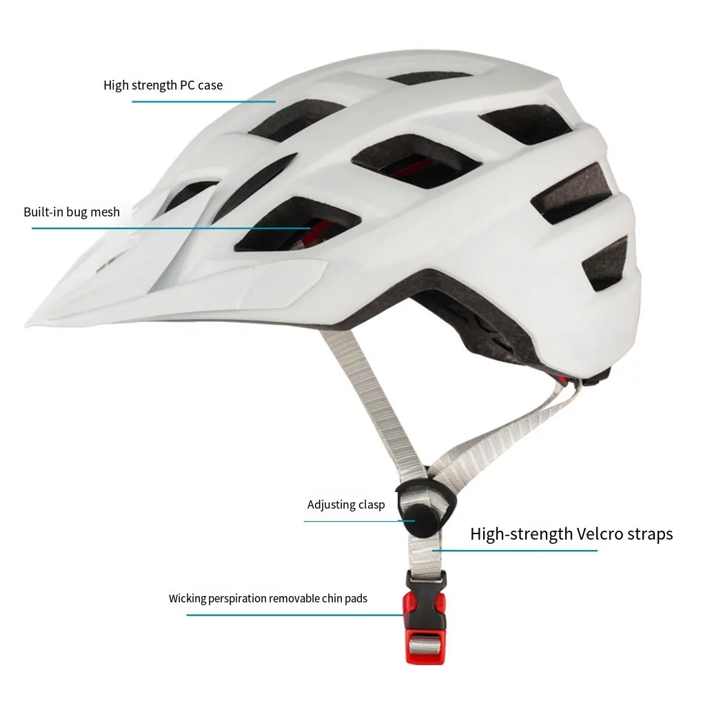 

Adjustable Cycle Helmet For Customized And Secure Fit Cycling Helmet Lightweight Multifunctional Matte black One size fits all