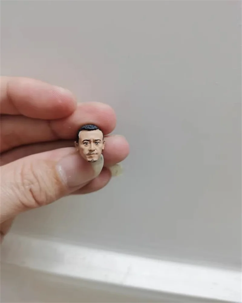 

1/18 Male Soldier Jiang Wen Head Carving Sculpture Model Toy High Quality Fit 3.75'' Action Figures Doll Body In Stock