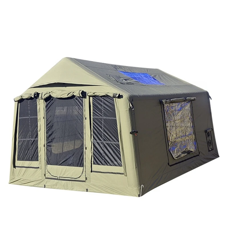 Outdoor camping 3-4 people automatic inflatable camping camp cotton