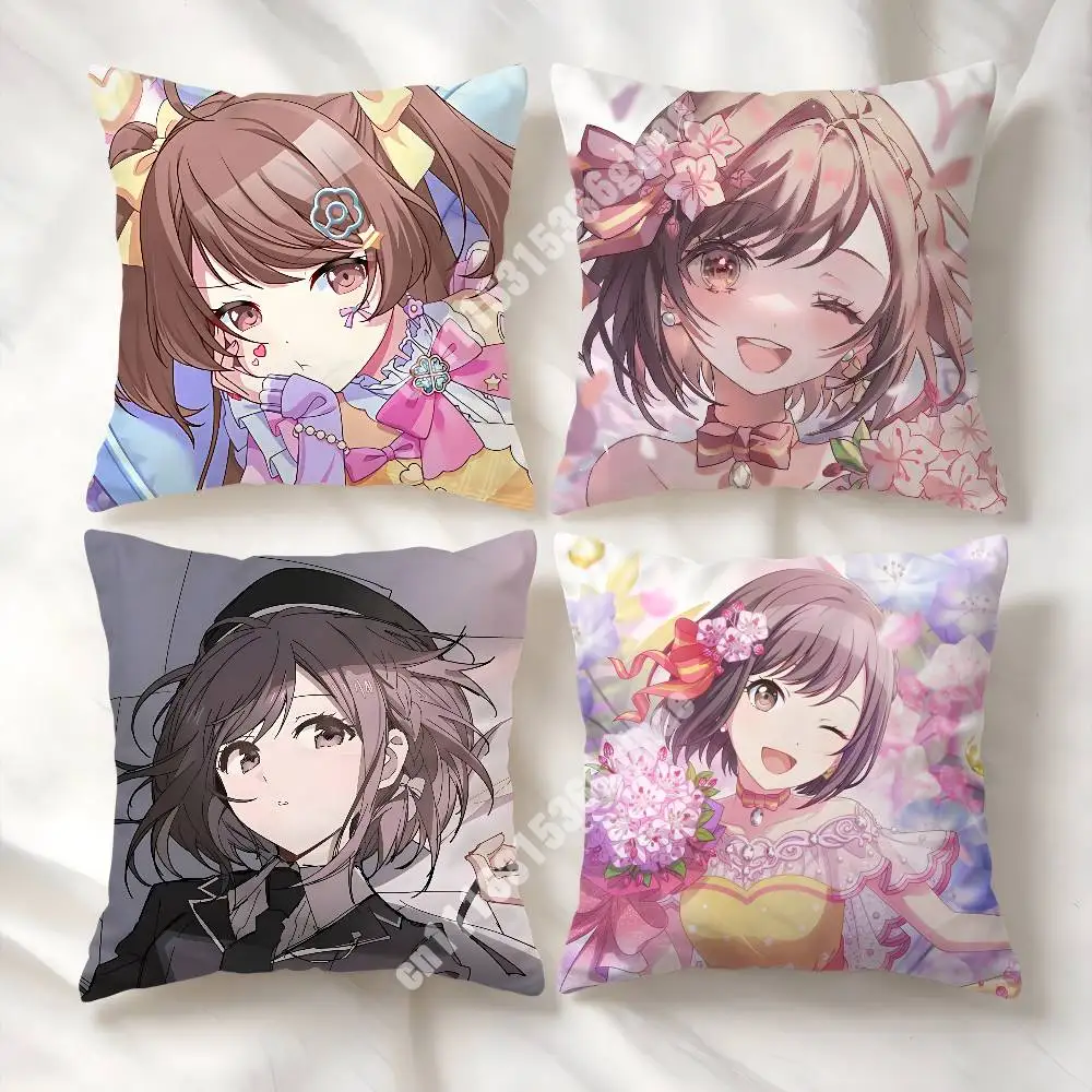 P-Project Sekai Shinonome Ena 25 Nightcord Printed Pillow Cover Sofa Couch Student Apartment Homestay Leisure Area