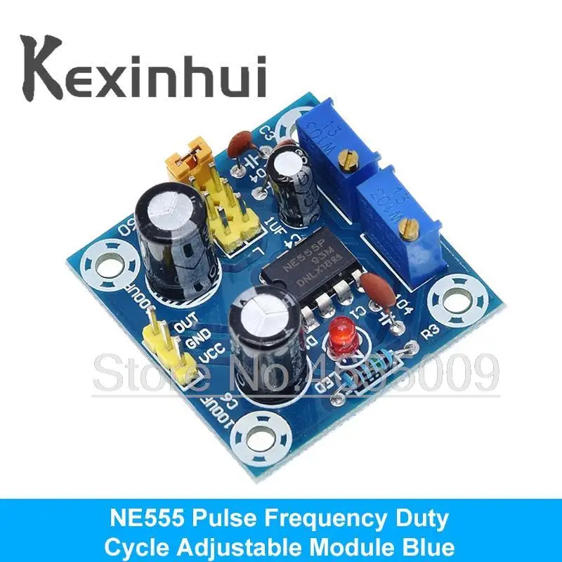 NE555 Pulse Frequency Duty Cycle Adjustable Module Square Wave 5V-12V Signal Generator For Arduino Smart Car