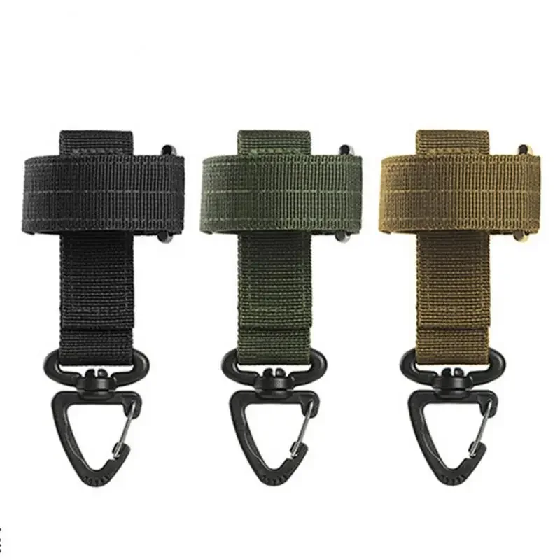 

Outdoor Keychain Tactical Gear Clip Keeper Pouch Belt Keychain EDC Molle Webbing Gloves Rope Holder Molle Hook Hang Buckle Utx