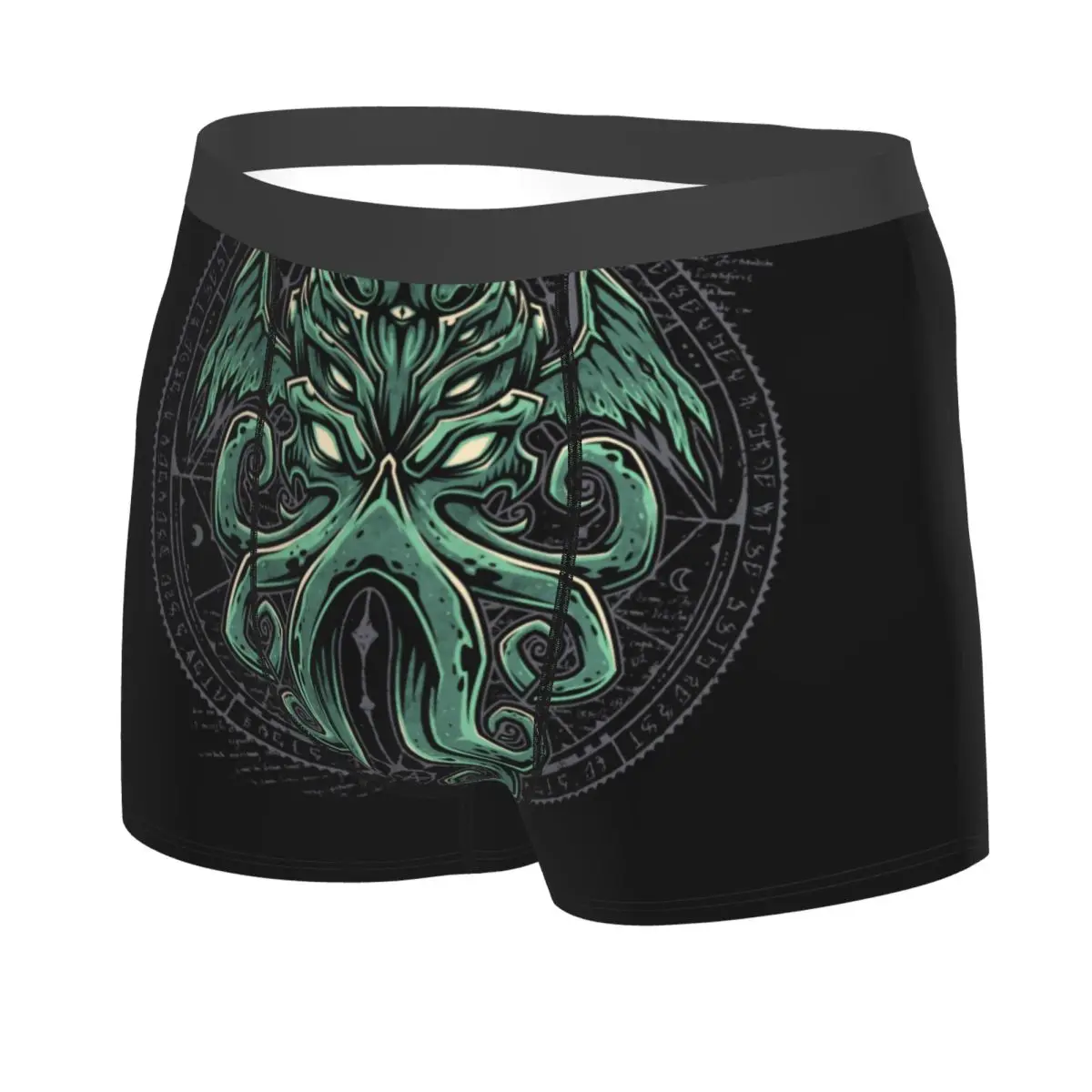 Custom Great Cthulhu Boxer Shorts For Homme 3D Printed Horror Movie Lovecraft Underwear Panties Briefs Breathable Underpants