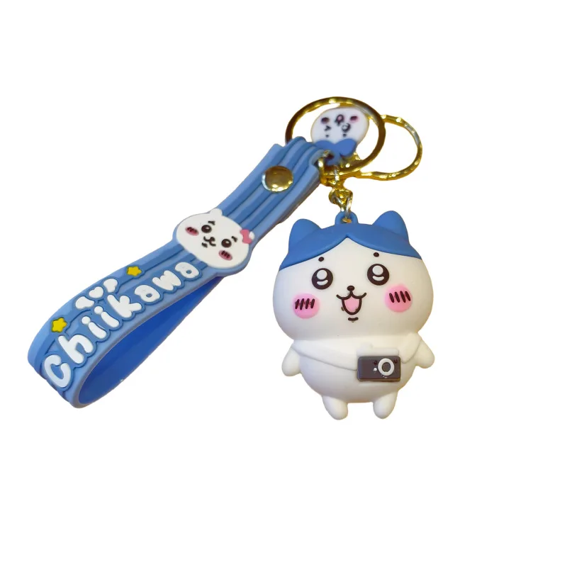 سلسلة مفاتيح مينيسو الجديدة اللطيفة من Usachiji Ikawa Chiikawa قلادة حقيبة مدرسية للطلاب