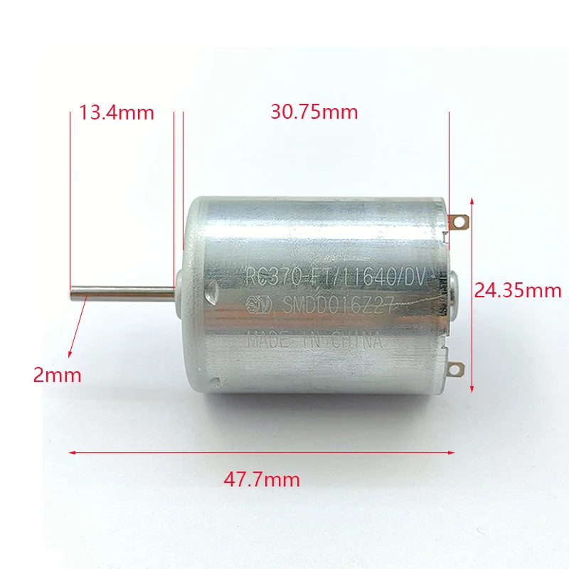 1PCS Micro RC370-11670 / RC370-11640 Motor RF-370CB-11670 DC 12V-24V 6000RPM Mini 24mm Electric Motor Car AV Air Conditioning
