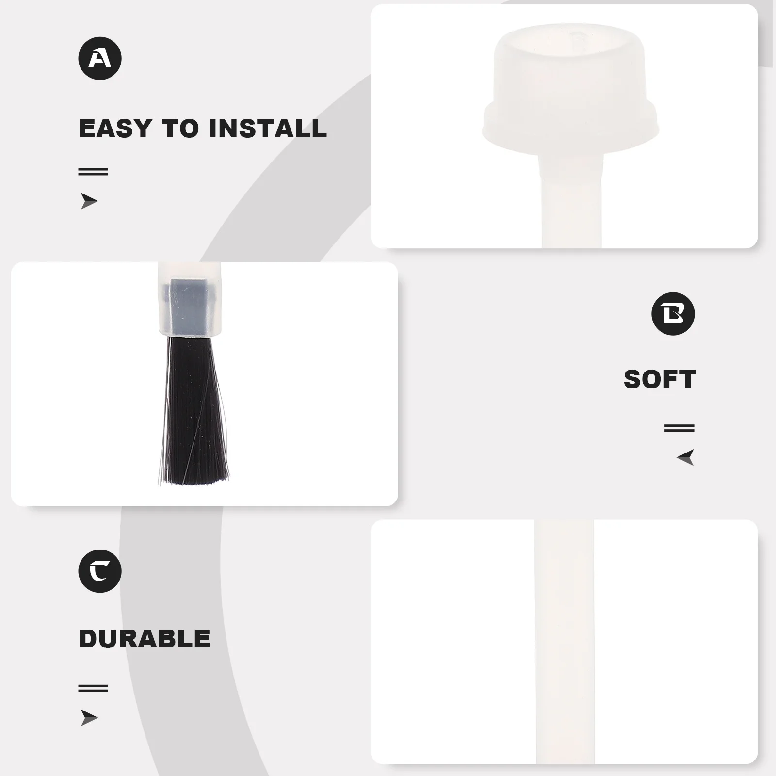 

20Pcs Nail Polish Brush Mini Nylon Replacement Heads 11mm for Nail Art Gel Glitter Manicure Supplies Portable Fine Detail Design