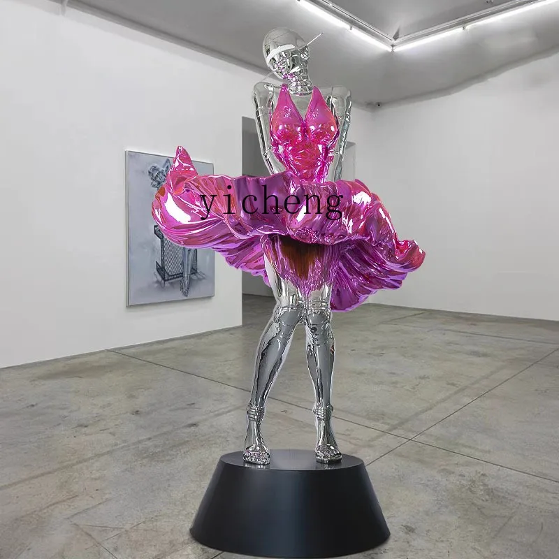 

XL Пустая горная основа Большой орнамент Настенное подвесное оборудование Feitian Ji Мультяшная скульптура Портрет Гальваника FRP