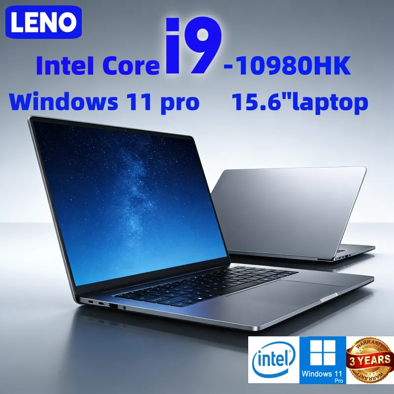 LENO 15.6 Inch Intel Core i9-10980HK Laptop Windows 11 Pro 32GB RAM 2TB SSD Portable Notebook PC Gaming Office Study Business