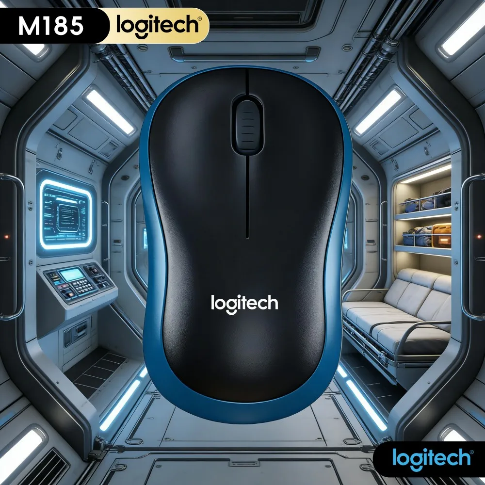 Logitech M185 Casual Wireless Mouse Simple Structure Stable Signal For Family Entertainment Browsing