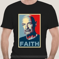 John Locke Lost - Faith T shirt lost perdidos serie serie de tv tv show tv j j abrams obama hope obama style