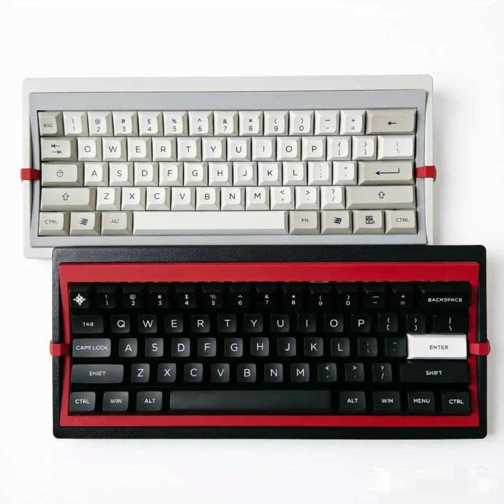 60% Curved Keyboard Bluetooth & Wired Dual Mode 3U Spacebar RMK / ZMK Firmware MicroM Hot-swappable Keyboard Kit without keycap