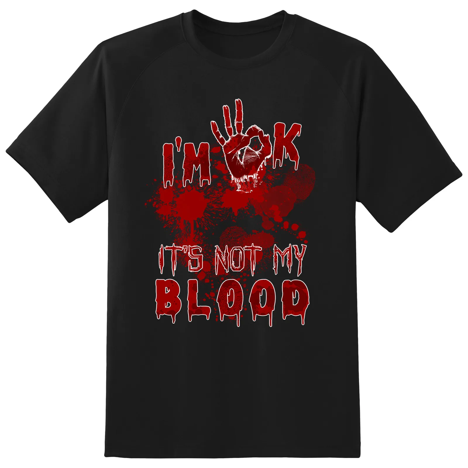 

Halloween Horror I'm Ok It's Not My Blood 2D T Shirt, halloween t-shirt