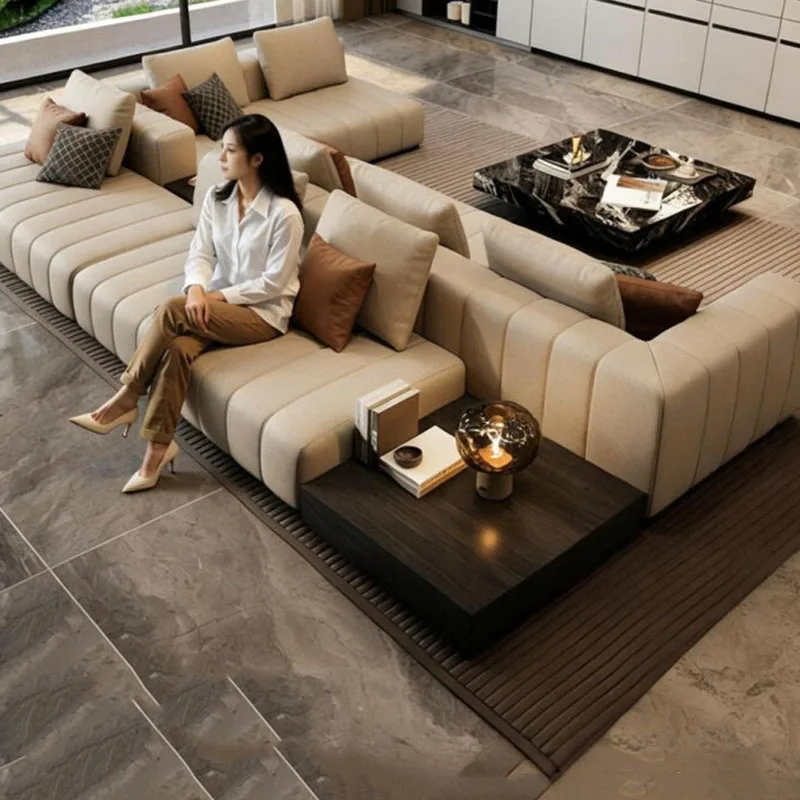 Show Elegant Living Room Sofa Nordic Modern Luxury Replica Designer Individual Sofas Salon Creative Muebles Trendy Furniture