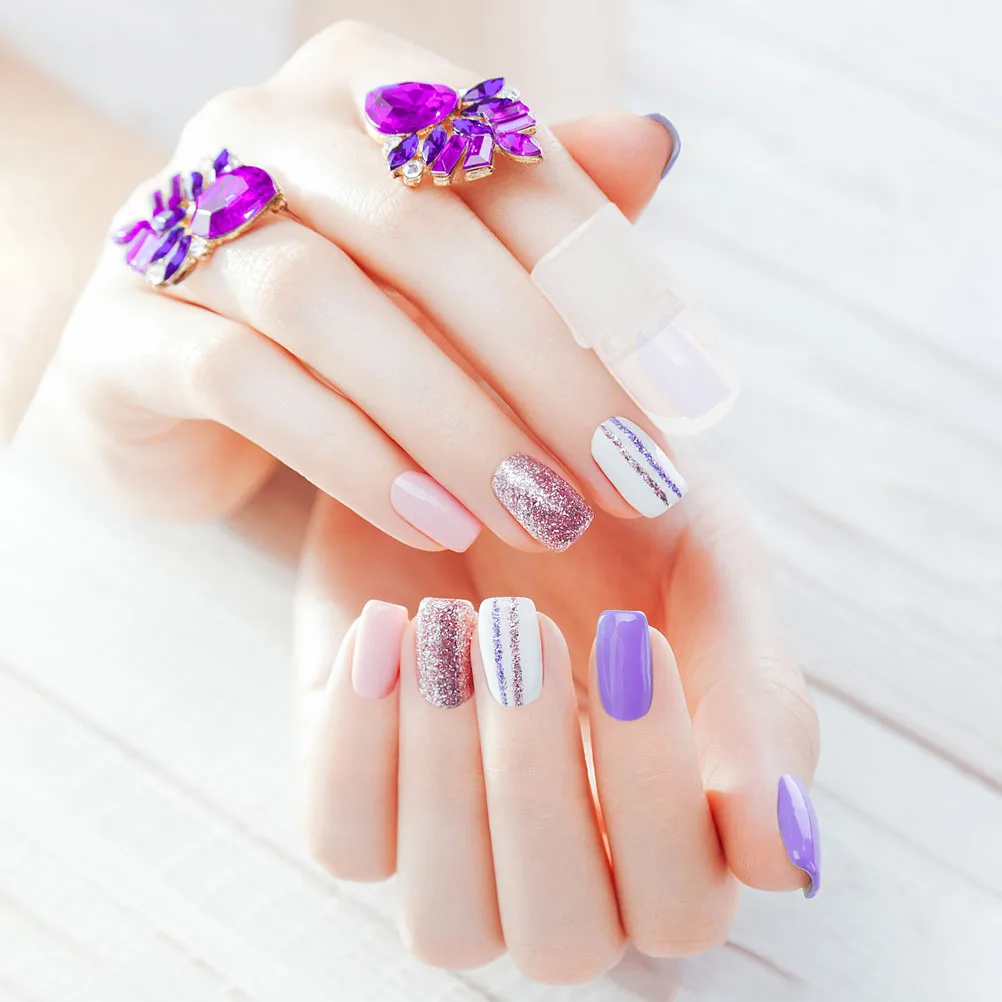 

30pcs Transparent Nail Art Design Tips Cover Polish Protector Manicure Varnish Shield Diy Tools Protection Nail Salon Supplies