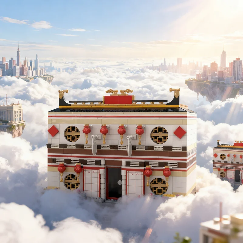 

4072pcs MOC Oriental Restaurant Modular Streetscape Model Building Blocks Creative Display Gift Collectible Decor Kids Premium