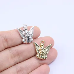 Eruifa 20pcs Lovely Angel Plated Zinc Alloy Charms Pendant Women's Jewelry DIY Necklace Bracelet Earrings 2 Colors