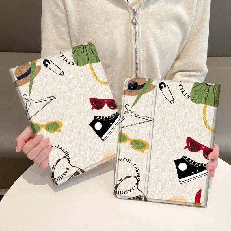 

Daily Necessities Pattern Case For Vivo IQOO Pad2 Pad3 Pad5 Air SE Pro 12.1 12.3 13 11.5 11 inch Tablet