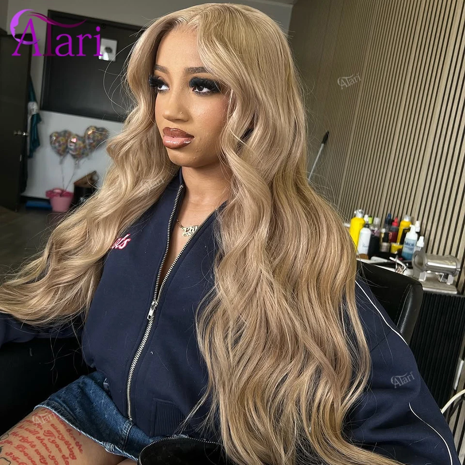 

Ash Blonde Color 13x6 Lace Frontal Wig Human Hair for Women Pre Plucked Transparent 13x4 Lace Front Brazilian Hair Atari Wig