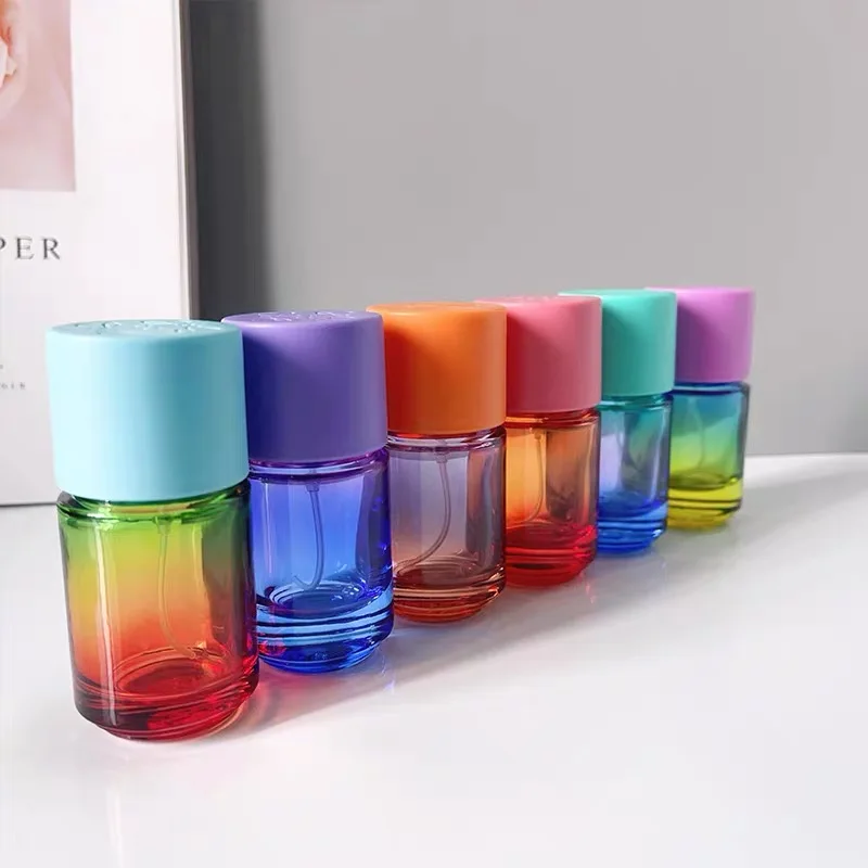 30pcs 30ml Glazen Parfumflesje Spray Fles Fijne Mist Sub-fles Dispenser Verstuiver Essentiële Olie Cosmetische container