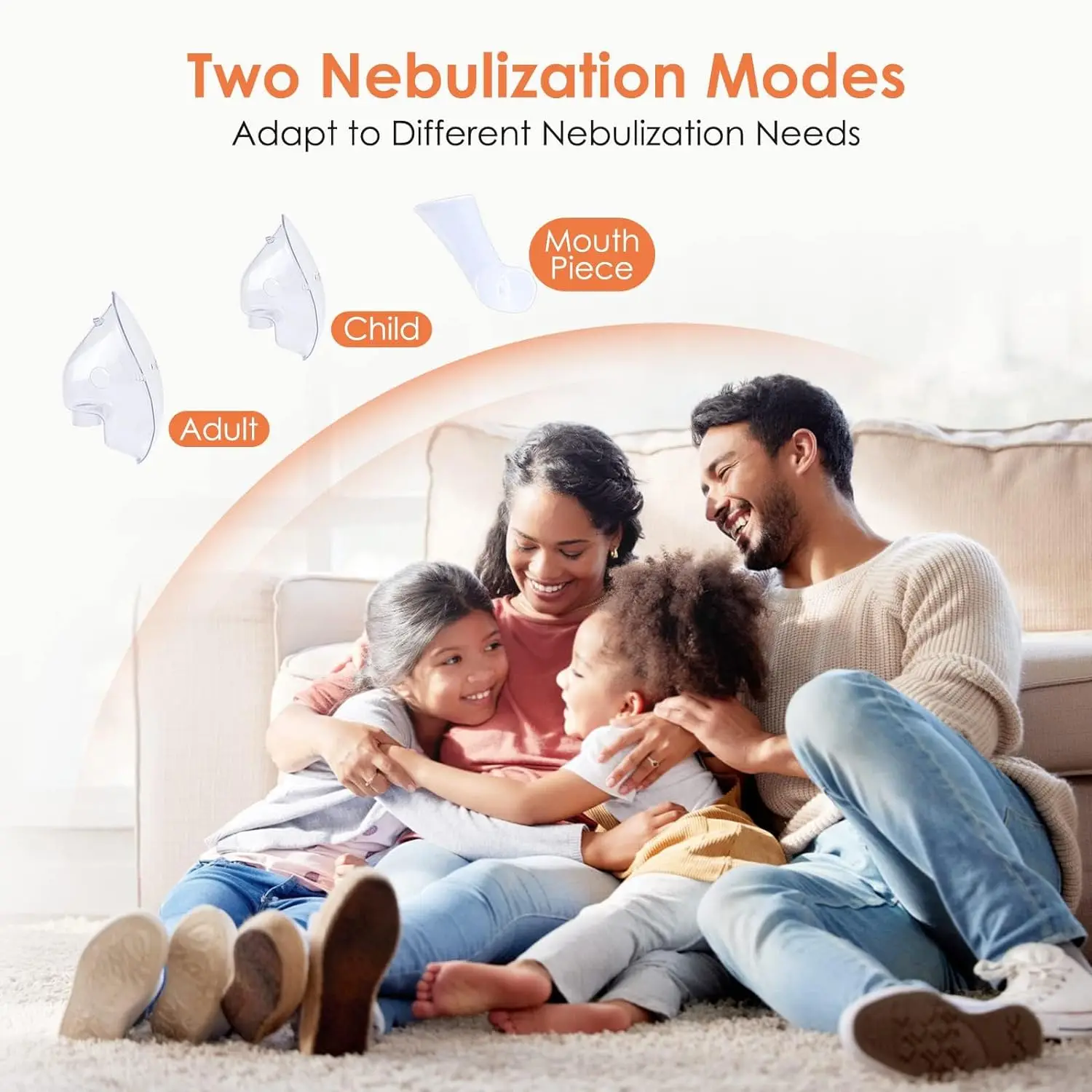 Portable Nebulizer, Nebulizer Machine for Adults Kids, Mini Handheld Timing can Nebulizer with Mouthpiece Adults&Chlid Masks - Image 5