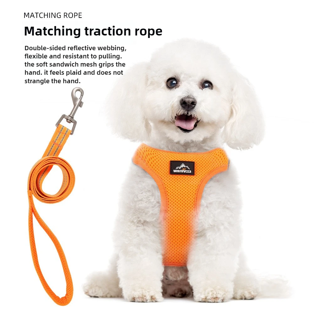 Dog Leash Sandwich Mesh Cat Dog Pet Chest Strap Puppy P Rope Chest Strap