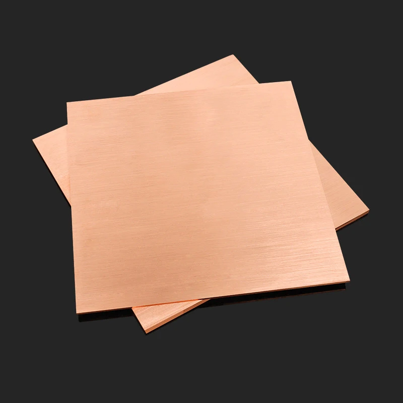 1~4pc Thickness: 1.5mm 2mm 2.5mm 3mm Width: 10~300mm T2 Copper Plate Pure Copper Sheet Metal Sheet