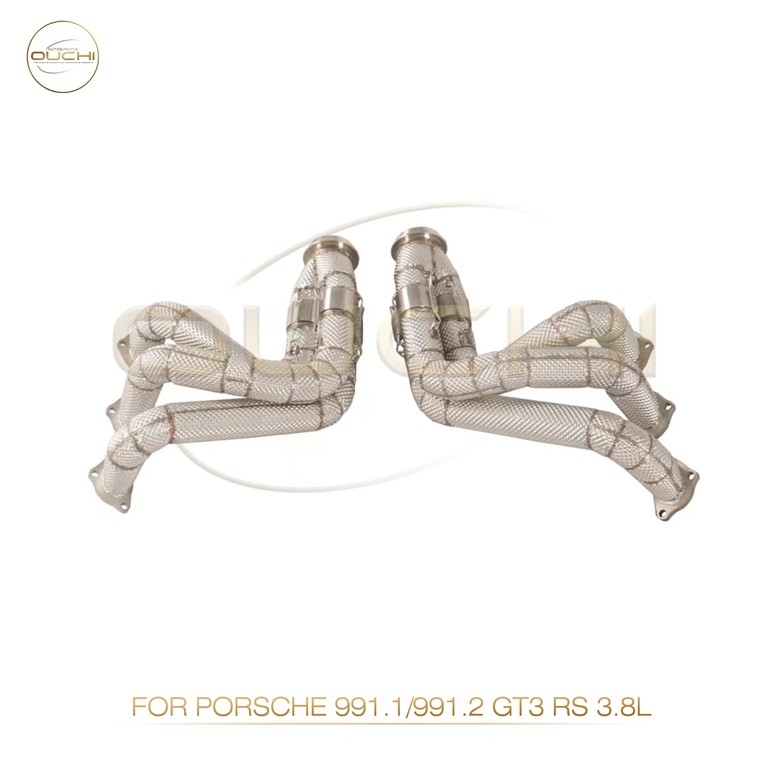 

High performance manifold for porsche 991.1 991.2 GT3 RS 3.8L OUCHI Header Stainless steel Exhaust Car Accessories With heat sh