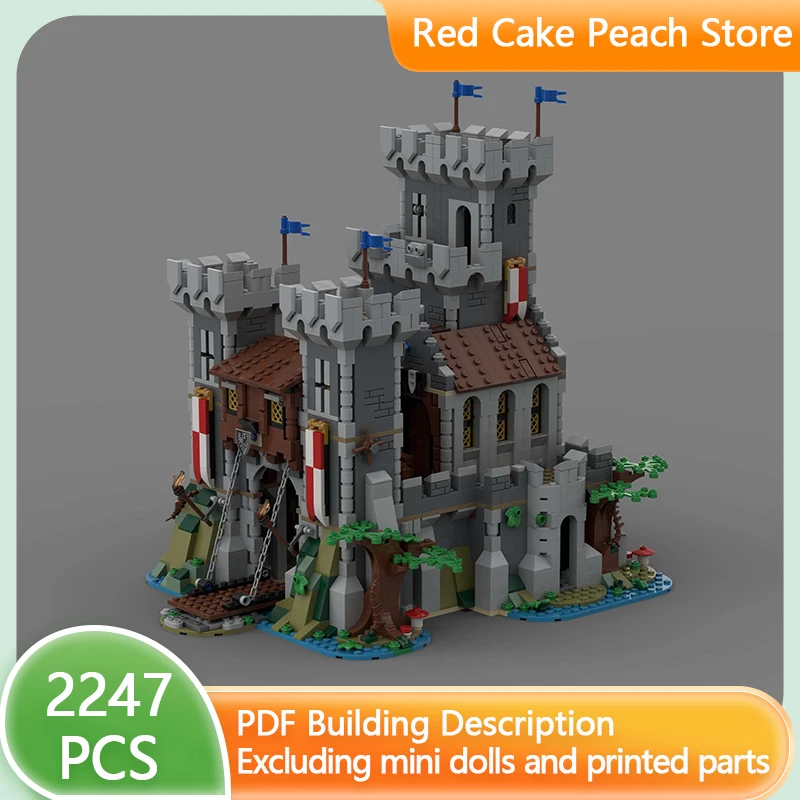 

Medieval Castle Model MOC Building Bricks Black Eagle Lion Castle Modular Technology Gifts Holiday Assemble Children Toys Suit