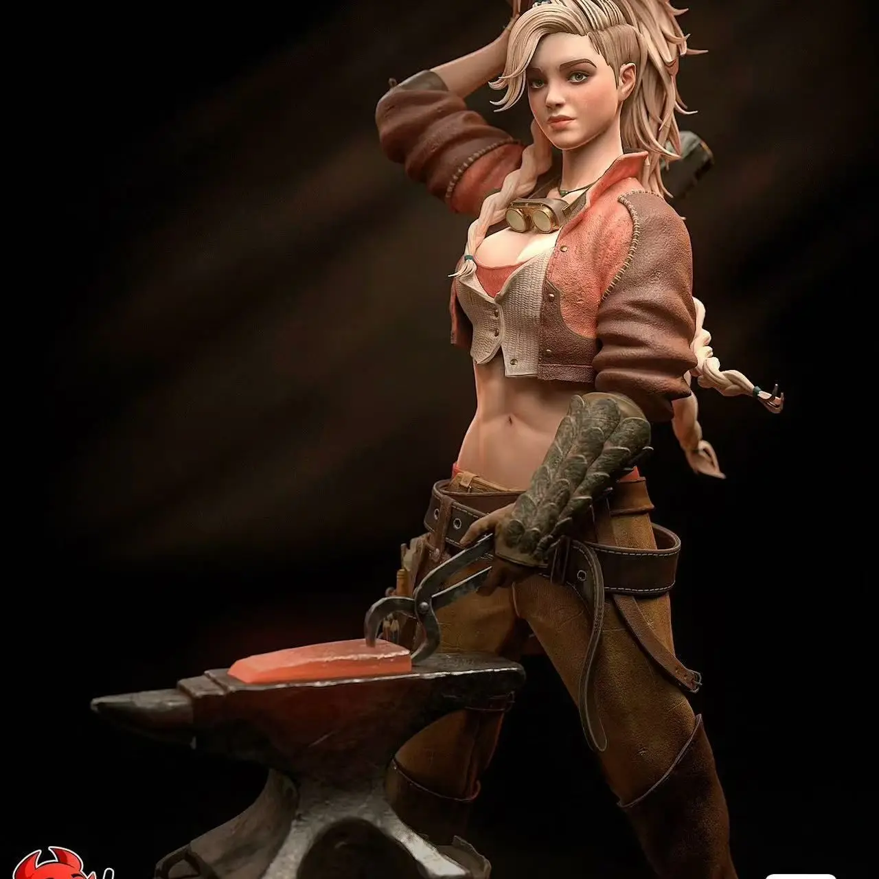 Wilderness Monster Hunter 3D Printed White Model DIY Painting Figurine Model Self-assembly Miniatures 7cm Decoration Crafts
