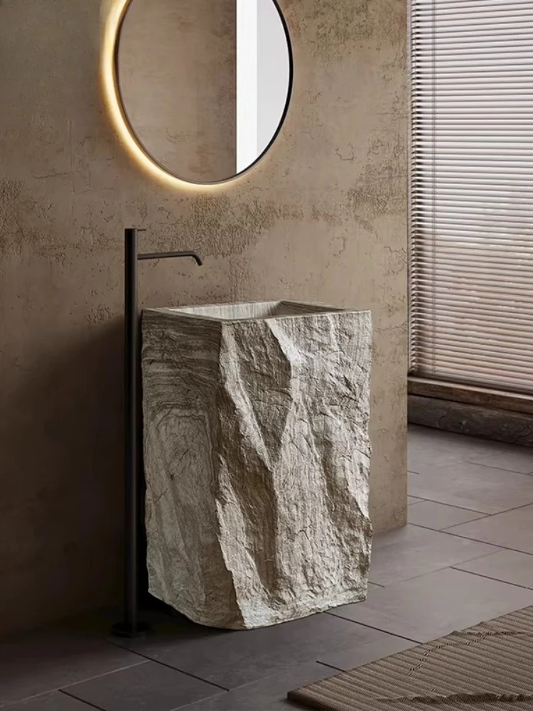 

Wabi Sansan Art Column Basin Integrated Floor-to-ceiling Courtyard Outdoor Vertical Washbasin