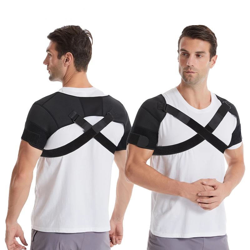 Double shoulder Support Back Posture Corrector Belt Adjustable Clavicle Spine Back Lumbar Posture Correction Criss Cross Band