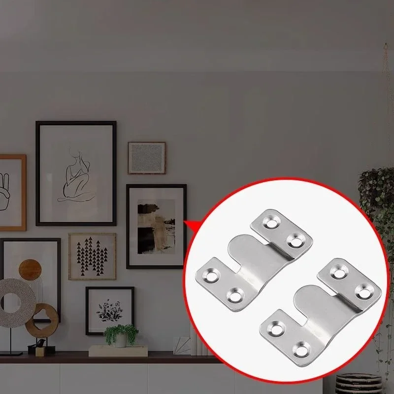 20개 머리판 벽 고정 브래킷, 하드웨어 액세서리, 액자, 사진 및 디스플레이 그림 걸기에 사용